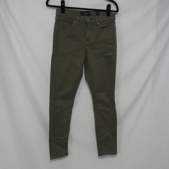 LUCKY BRAND - Ava - Skinny | size 4/27 | Stylish Olive Green Slim Fit Pants - Picture 1 of 16
